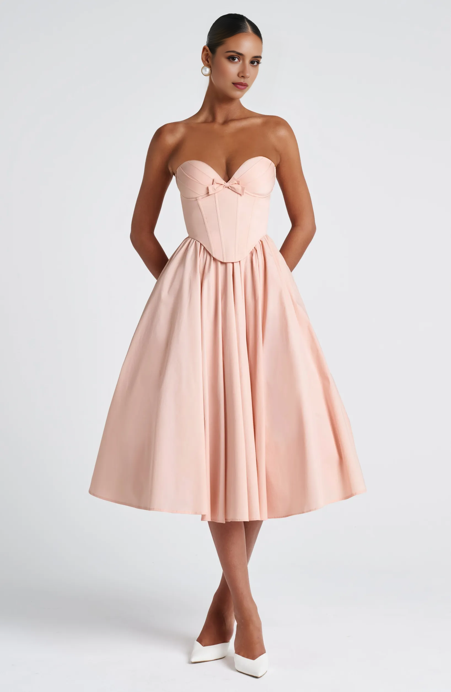 Aimishang A Line Strapless Lace Up Back Prom Dress Sweet Graduation Dress Lovely Birthday Party Dress