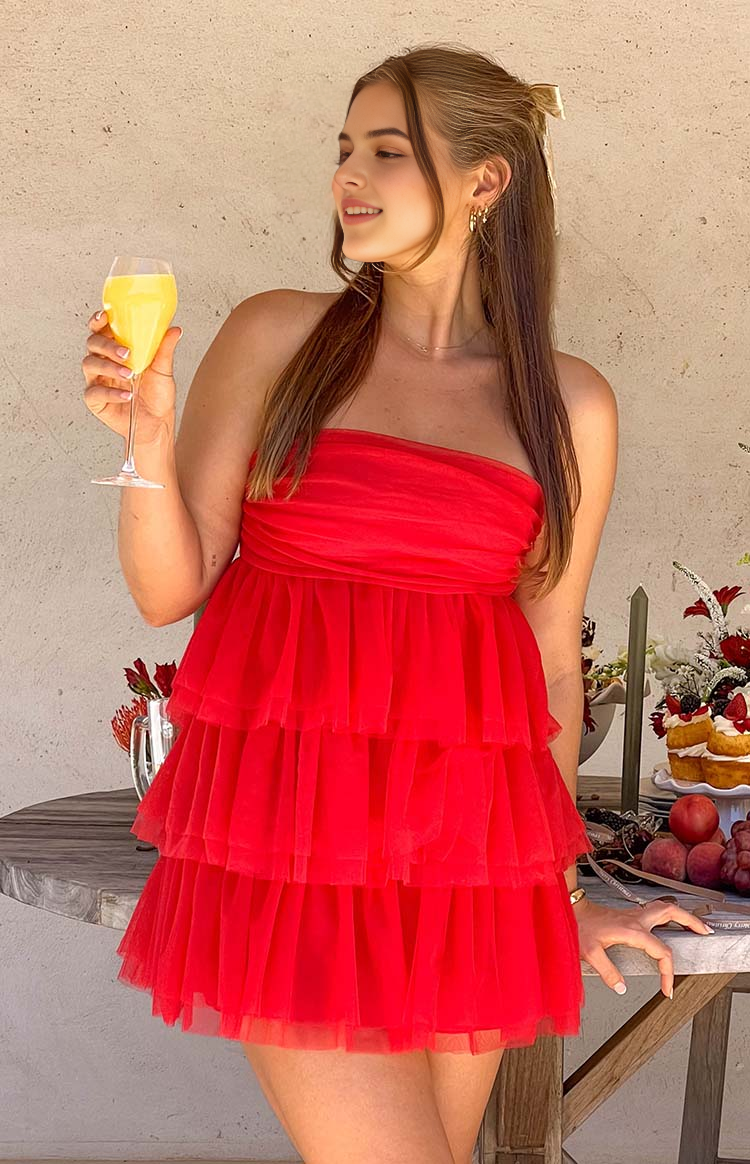Aimishang Sweet A Line Strapless Layered Homecoming Dress Short Graduation Dress Lovely Birthday Party Dress Cute Mini Dress