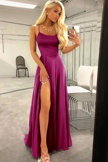 Wholesale Long Prom Dress With Slit Formal Dress