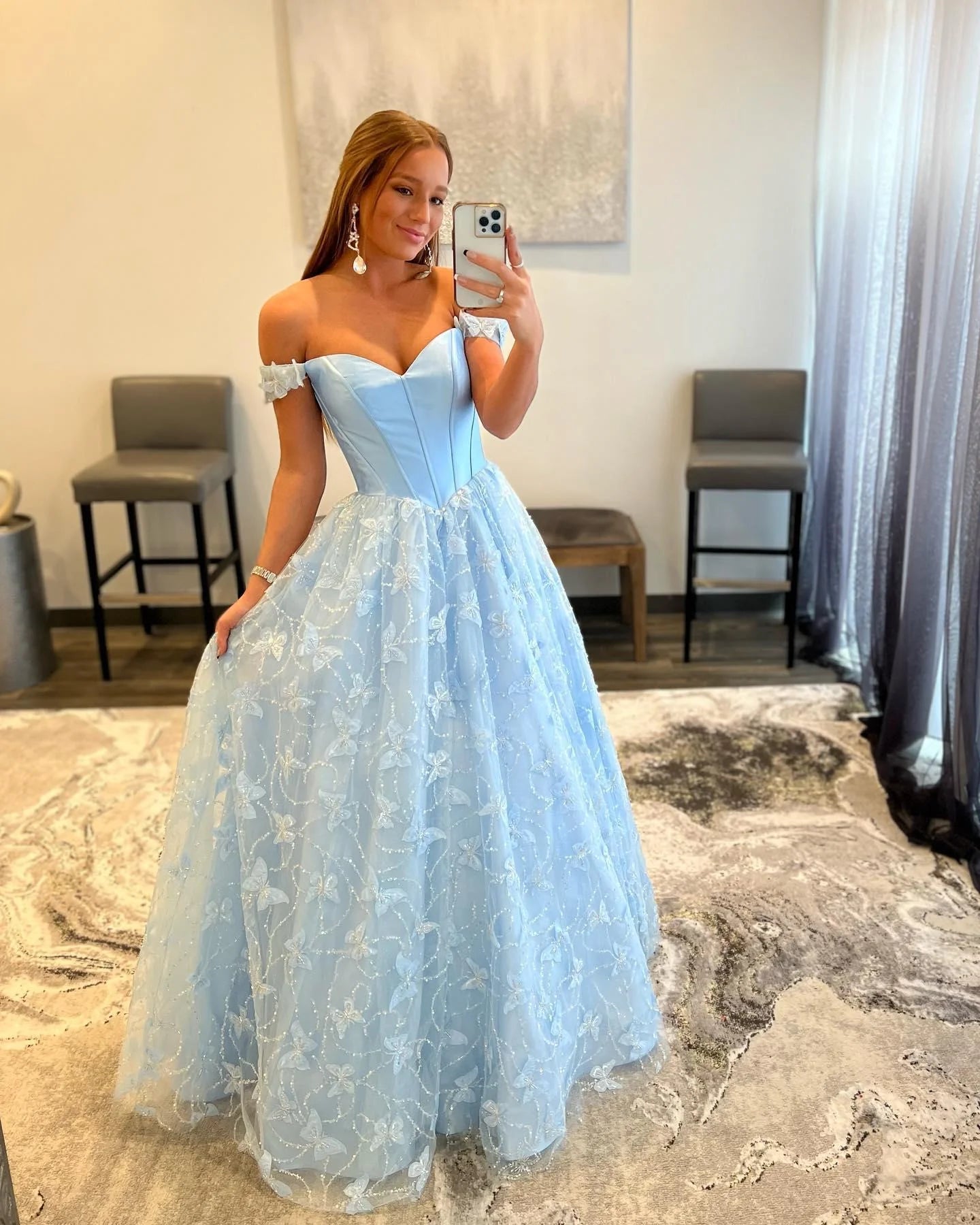 Wholesale Long Evening Dresse Embroidery Prom Dresses Off The Shoulder Ball Gown Sweetheart Strapless