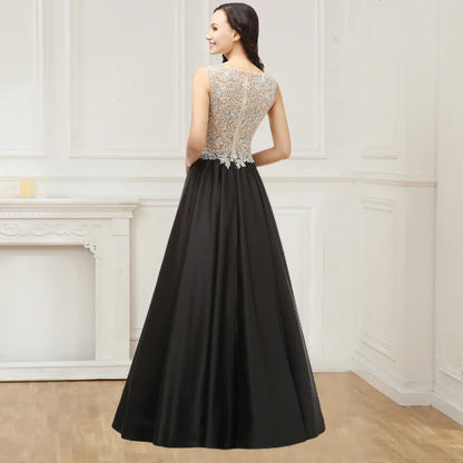 Wholesale Beading Evening Dresses Bodice Floor Length Prom Dresses