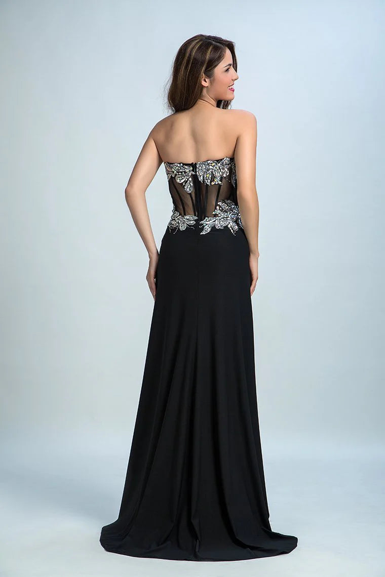 Wholesale Formal Dresses Mermaid/Trumpet Sweetheart Chiffon With Rhinestone