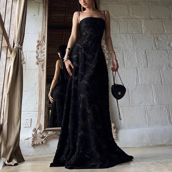 Aimishang Elegant Sleeveless Lace Up Back Maxi Dress Long Prom Dress Charming Evening Party Dress Women's Dresses