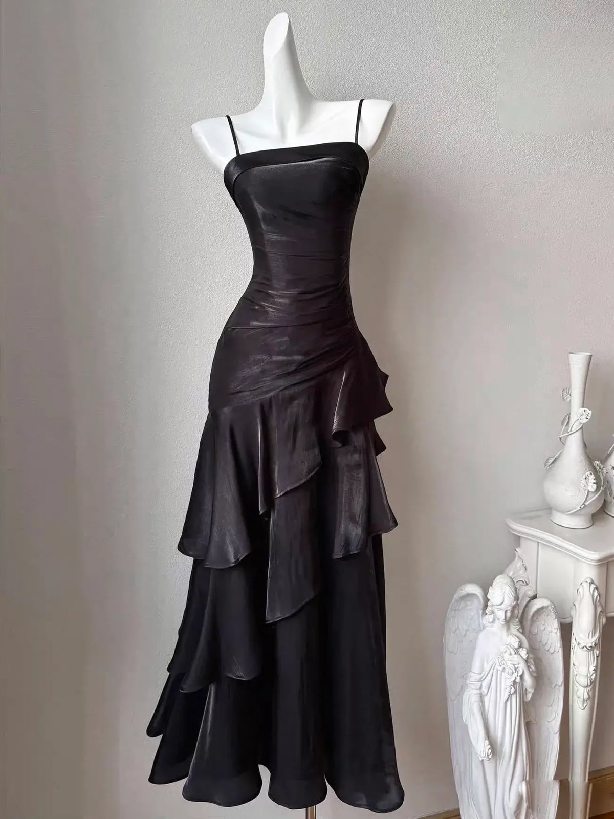 Aimishang Elegant Spaghetti Straps Party Evening Gown Charming Sleeveless Formal Prom Dress