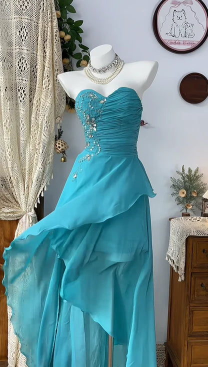 Aimishang Charming Sheath Strapless Homecoming Dress Lovely Graduation Dress Chic Birthday Party Dress