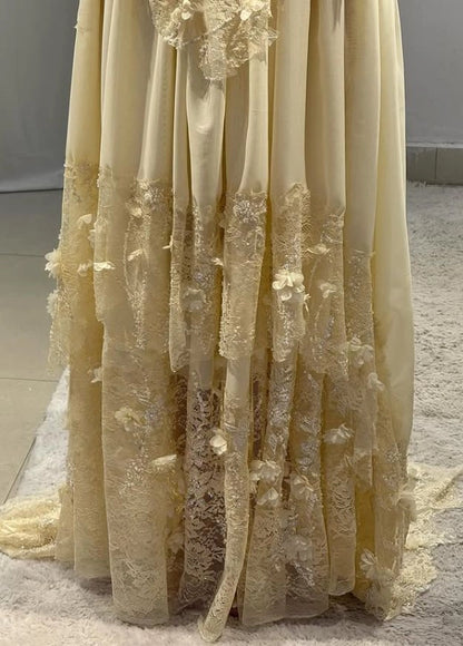 Aimishang Charming A Line Sleeveless Sweetheart Neck Long Formal Prom Dress With Lace Appliques