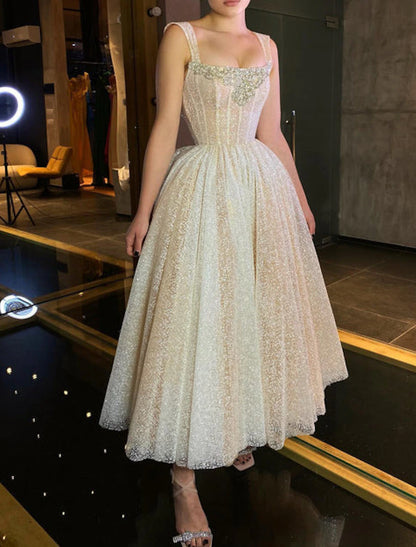 Aimishang Charming Ball Gown Prom Dresses Corsets Dress Ankle Length Sleeveless Straps Tulle Graduation Wedding Party Dress