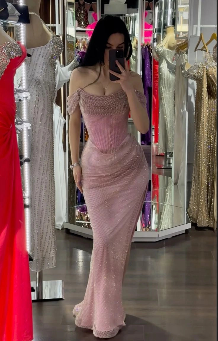 Aimishang Charming Mermaid Off the Shoulder Party Evening Gown Fashion Long Formal Prom Dress