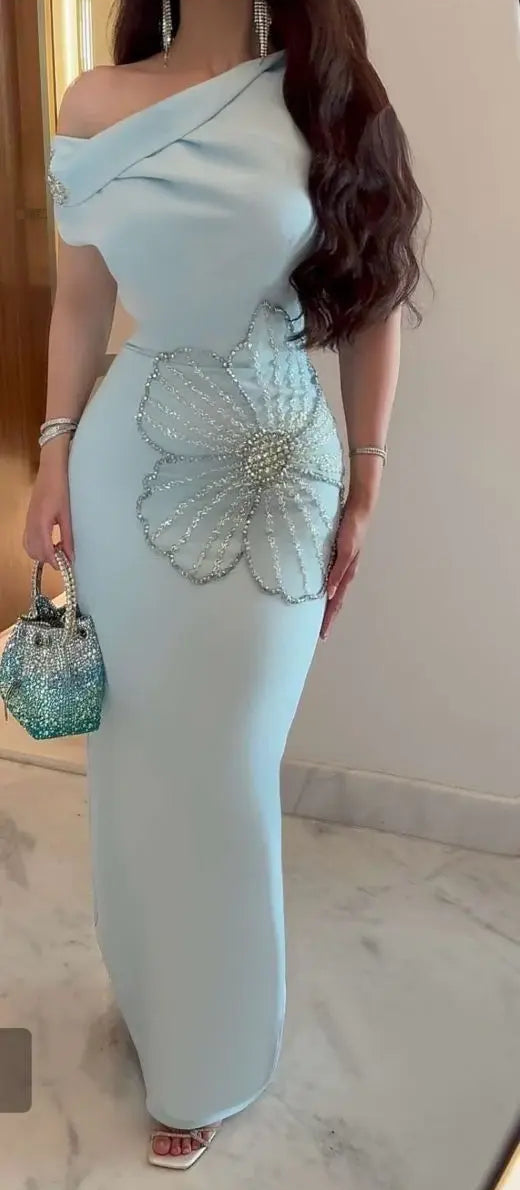 Aimishang Charming Mermaid One Shoulder Party Evening Gown Elegant Long Formal Prom Dress