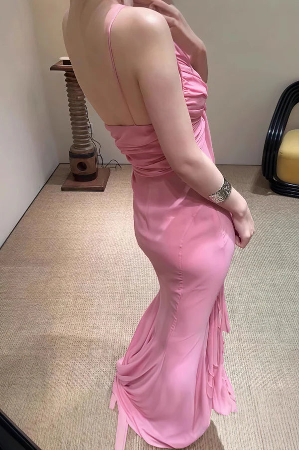 Aimishang Charming Mermaid Straps Sleeveless Graduation Dress Sweet Long Formal Prom Dress