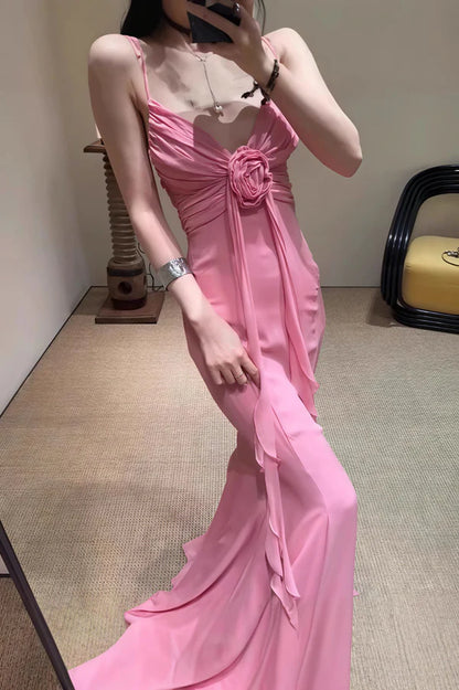 Aimishang Charming Mermaid Straps Sleeveless Graduation Dress Sweet Long Formal Prom Dress