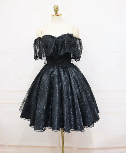 Aimishang Charming Off the Shoulder A Line Sweetheart Lace Short Formal Prom Dress Elegant Homecoming Dress