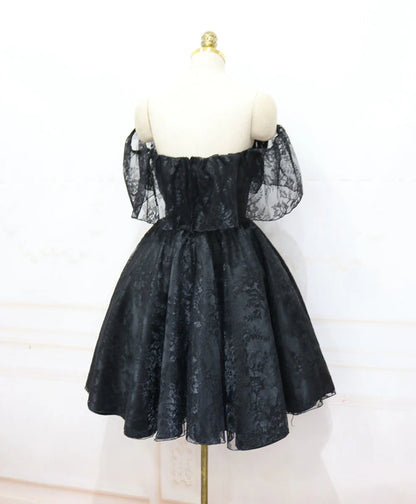 Aimishang Charming Off the Shoulder A Line Sweetheart Lace Short Formal Prom Dress Elegant Homecoming Dress