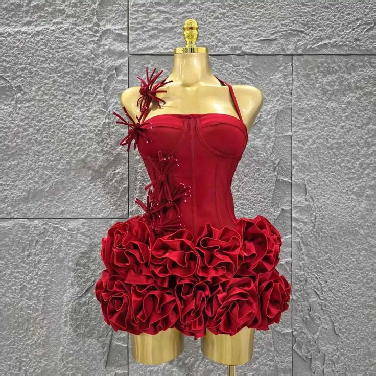 Aimishang Charming Sheath Halter Sleeveless Short Summer Party Prom Dress Pretty Birthday Homecoming Dress