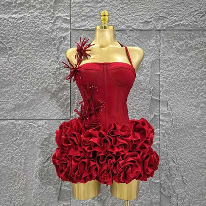 Aimishang Charming Sheath Halter Sleeveless Short Summer Party Prom Dress Pretty Birthday Homecoming Dress