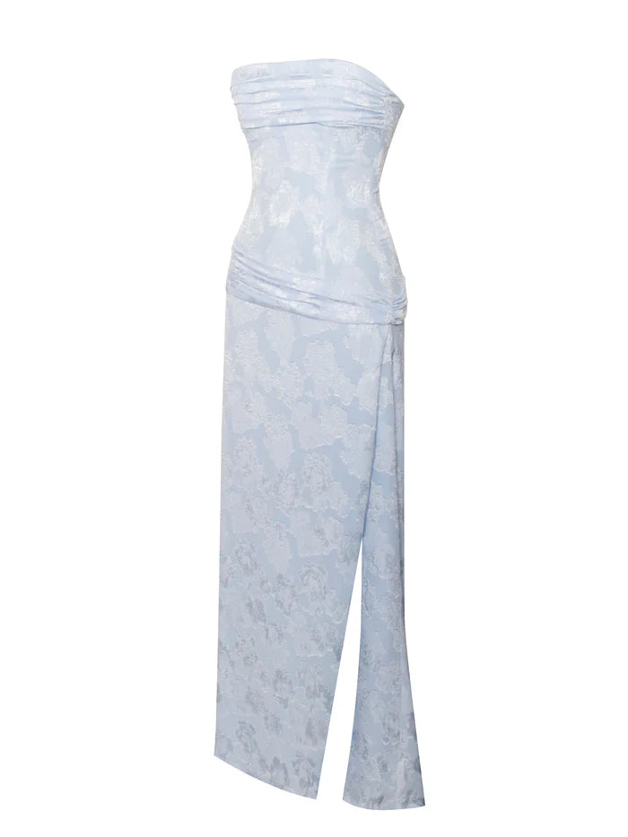 Aimishang Charming Sheath Strapless Sleeveless Evening Party Dress Elegant Long Formal Prom Dress With Slit