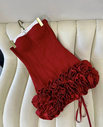 Aimishang Charming Sheath Strapless Sleeveless Summer Mini Short Homecoming Dress Chic Graduation Party Dress