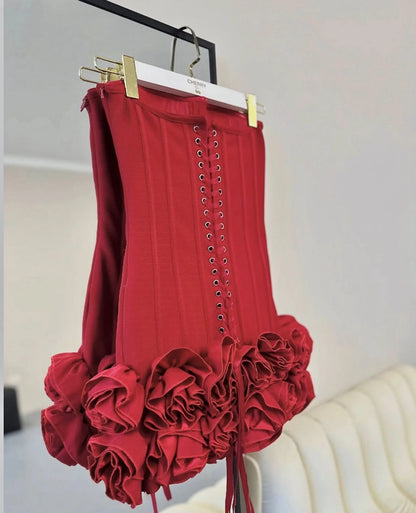 Aimishang Charming Sheath Strapless Sleeveless Summer Mini Short Homecoming Dress Chic Graduation Party Dress