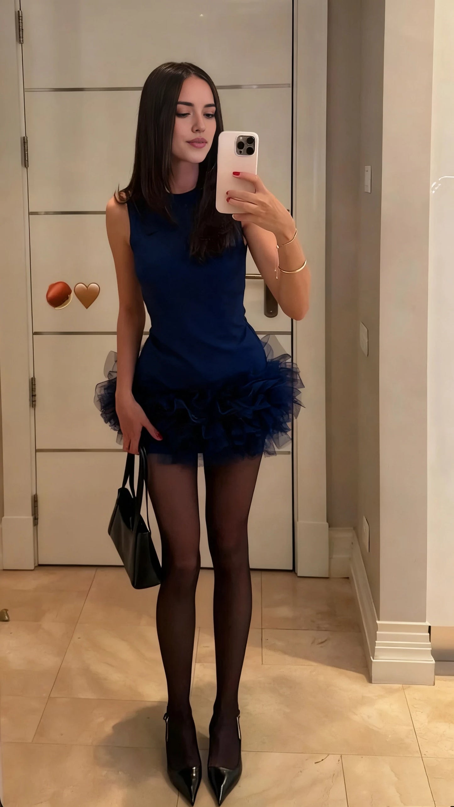 Aimishang Chic A-Line Round Neck Sleeveless Ruffled Layered Tulle Mini Homecoming Dress Women Partywear