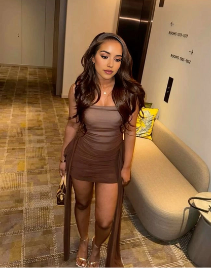 Aimishang Chic Sheath Sleeveless Short Homecoming Dress Summer Fashion Birthday Party Dress