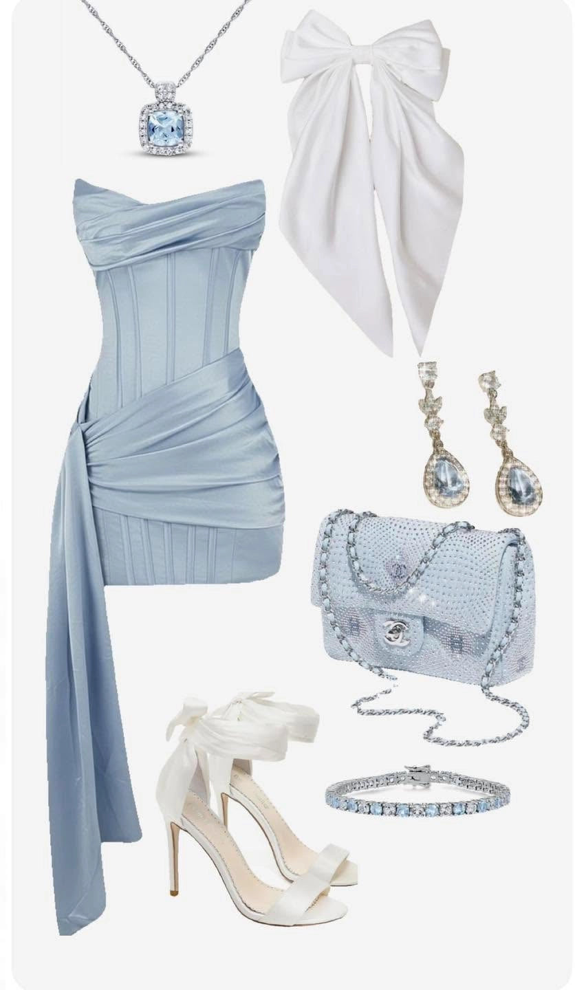 Aimishang Chic Sheath Strapless Sleeveless Light Blue Short Homecoming Dress Summer Fashion Birthday Party Dress