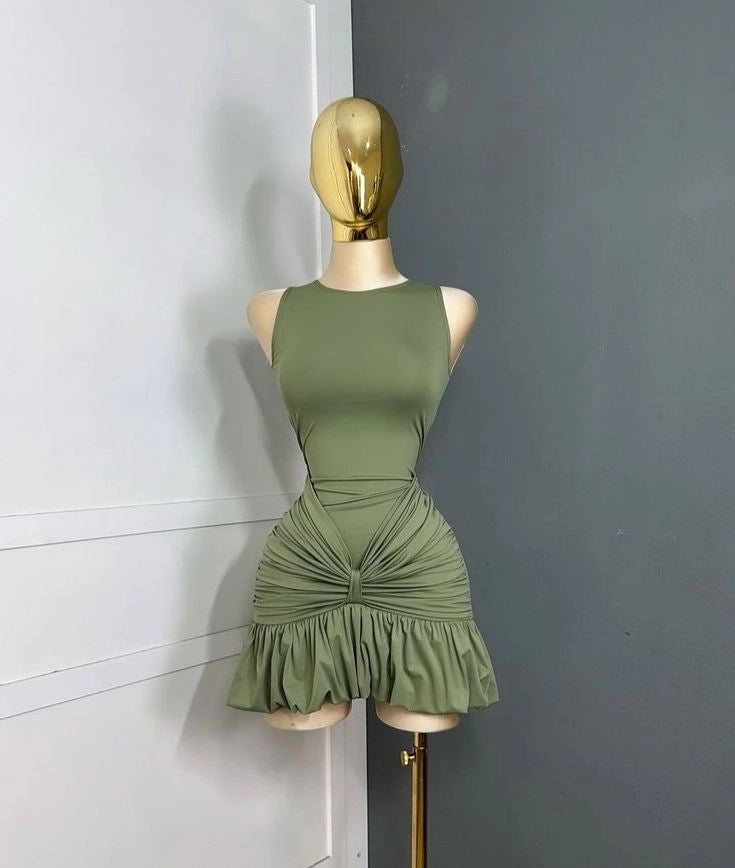 Aimishang Chic Sleeveless Short Homecoming Dress Summer Fashion Mini Birthday Party Dress