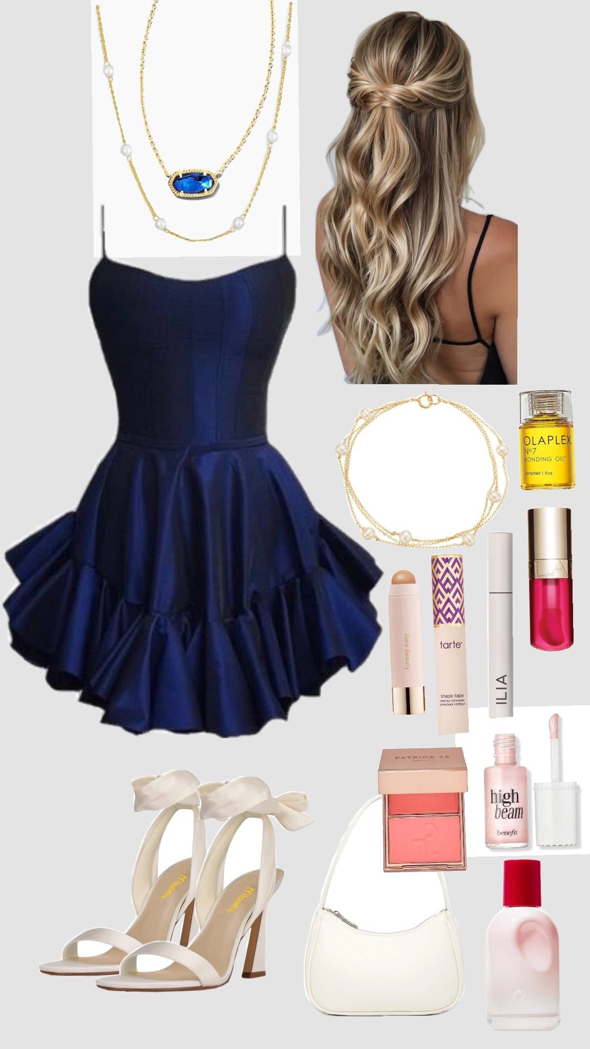 Aimishang Chic Spaghetti Straps A Line Blue Satin Sleeveless Short Homecoming Dress Summer Graduation Party Dress