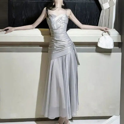 Aimishang Chic Spaghetti Straps Sweetheart Sleeveless Party Evening Gown Elegant Long Formal Prom Dress