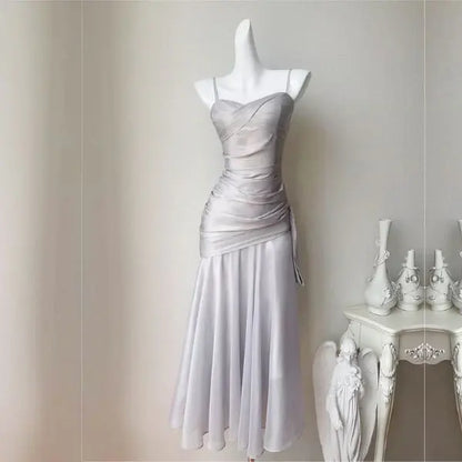 Aimishang Chic Spaghetti Straps Sweetheart Sleeveless Party Evening Gown Elegant Long Formal Prom Dress