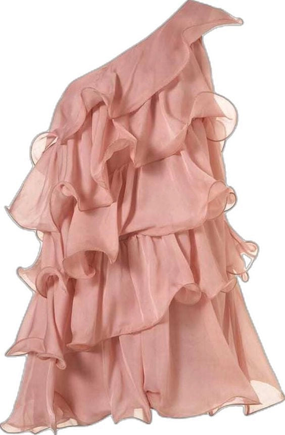 Aimishang Cute A Line One Shoulder Sleeveless Layered Short Birthday Party Dress Elegant Homecoming Dress