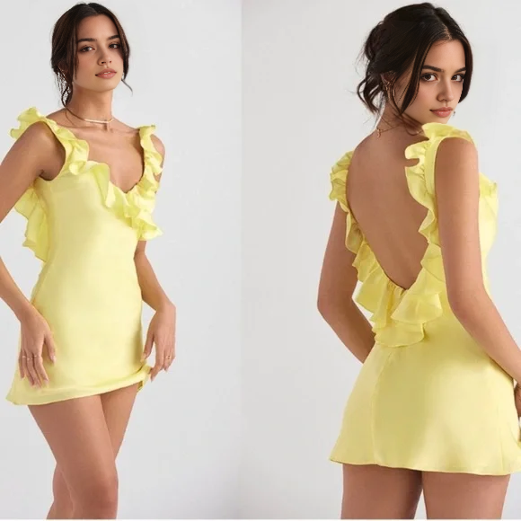 Aimishang Cute A Line Ruffles Open Back Homecoming Dress Sweetheart Graduation Dress Lovely Birthday Party Dress