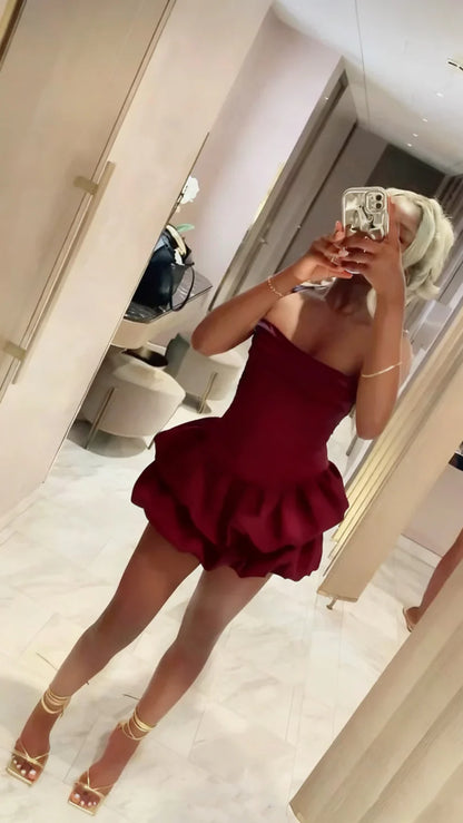 Aimishang Cute A Line Sleeveless Short Birthday Party Dress Lovely Mini Black Homecoming Dress