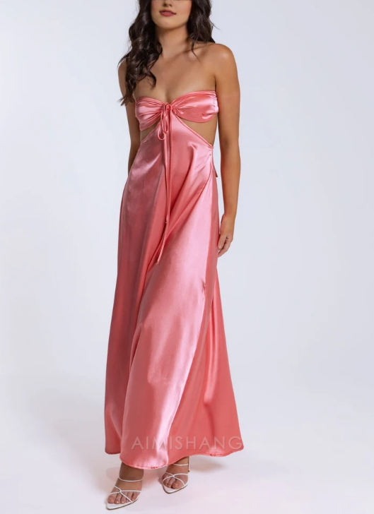 Aimishang Sexy Hollow-Out Long Prom Dress Charming Evening Party Dress Women's Dresses