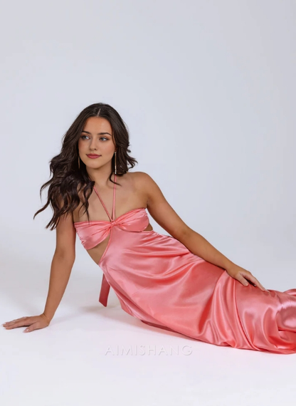 Aimishang Sexy Hollow-Out Long Prom Dress Charming Evening Party Dress Women's Dresses