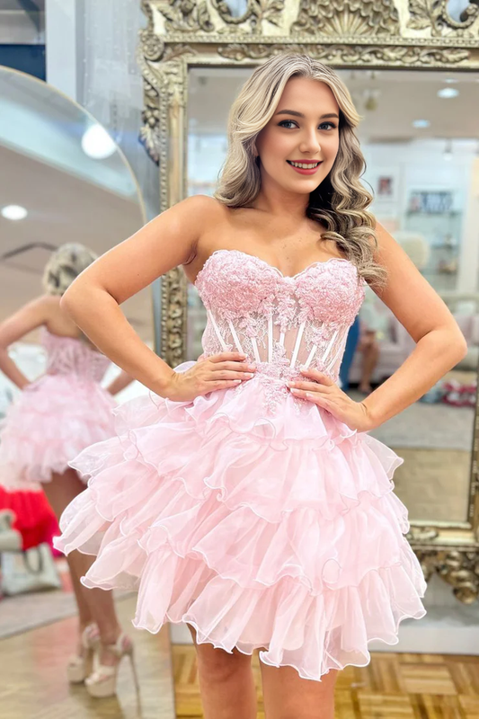 Aimishang A Line Sweetheart Homecoming Dress Cute Party Dress Graduation Dress Short Prom Dress