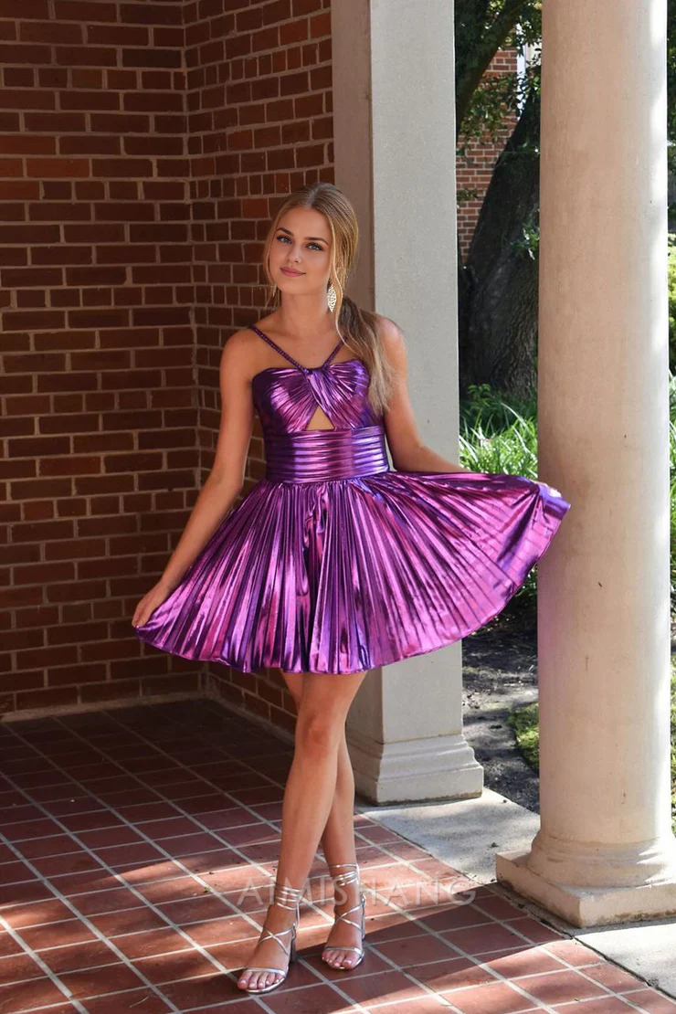 Aimishang Fashion A Line Straps Homecoming Dress Charming Party Dress Graduation Dress Short Prom Dress