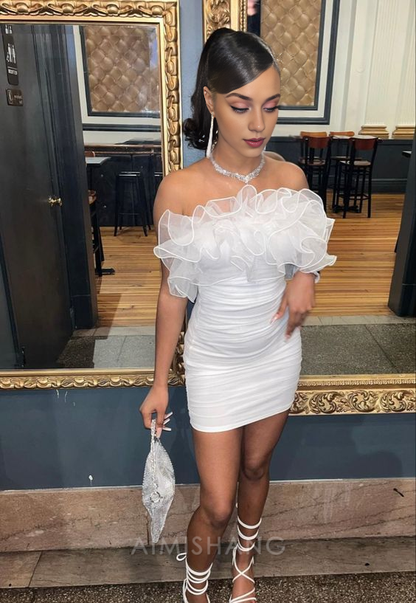 Aimishang Charming Homecoming Dress Cute Party Dress Summer Graduation Dress Mini Dress