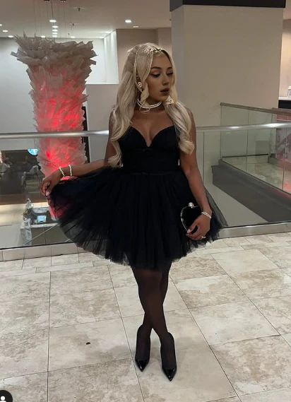 Aimishang Sexy A Line Tulle Homecoming Dress Cute Birthday Dress Party Dress Graduation Dress Short Prom Dress