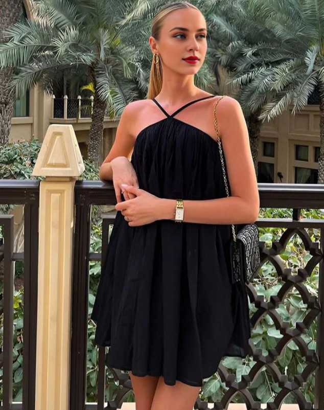 Aimishang Sleeveless Casual Sling Dress Homecoming Dress Cute Birthday Dress Party Dress Graduation Dress Short Prom Dress Beach Dress