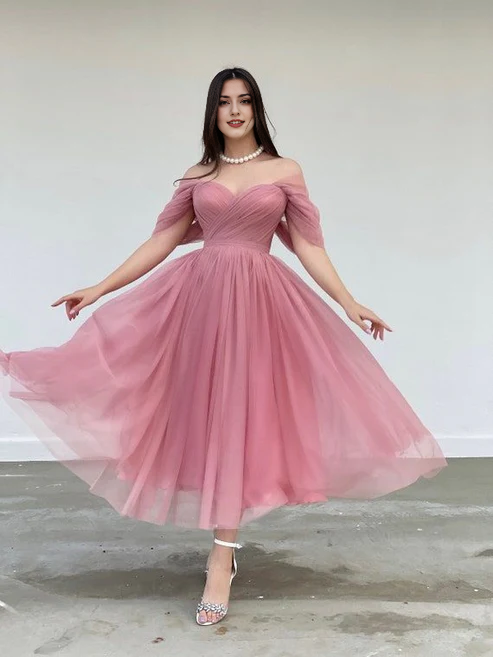 Aimishang A Line Off Shoulder Prom Dress Charming Evening Party Dress Women's Dresses