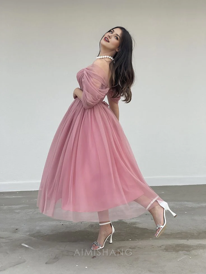 Aimishang A Line Off Shoulder Prom Dress Charming Evening Party Dress Women's Dresses