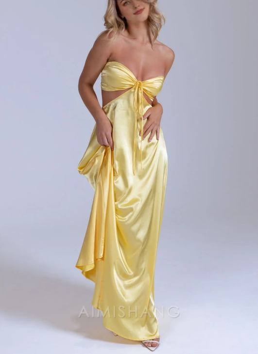 Aimishang Sexy Hollow-Out Long Prom Dress Charming Evening Party Dress Women's Dresses