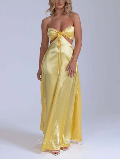 Aimishang Sexy Hollow-Out Long Prom Dress Charming Evening Party Dress Women's Dresses