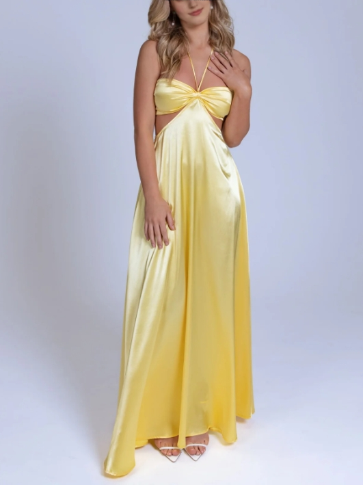 Aimishang Sexy Hollow-Out Long Prom Dress Charming Evening Party Dress Women's Dresses