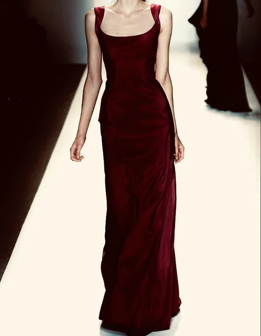 Aimishang Vintage Sheath Long Prom Dress Formal Dress Evening Gown Charming Party Dress