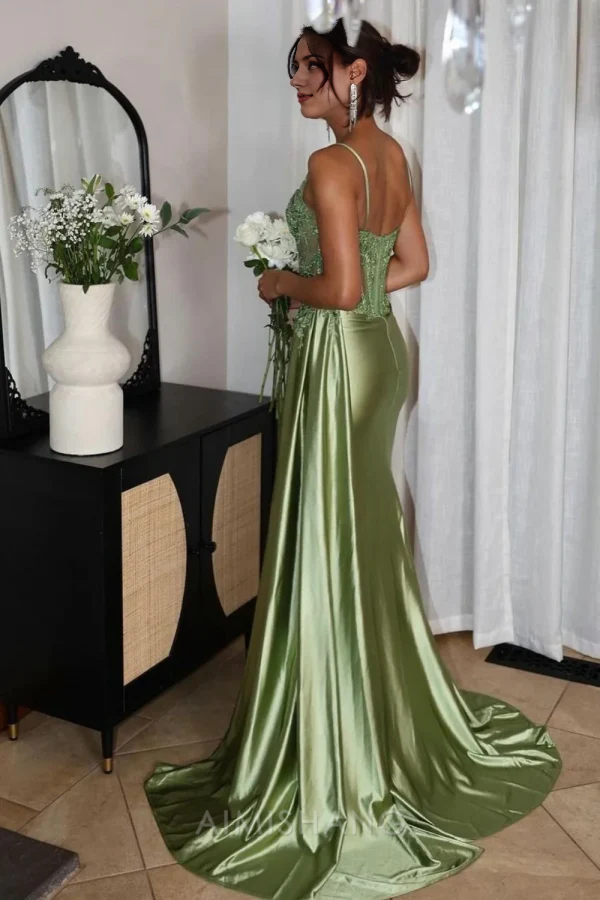 Aimishang Elegant Sheath Sweetheart Long Prom Dress Evening Dress Charming Party Dress