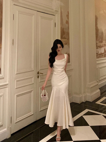 Aimishang Elegant Long Prom Dress Formal Dress Evening Gown Simple Party Dress