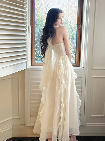 Aimishang Elegant Halter A Line Prom Dress Charming Evening Dress Party Wear Formal Dress