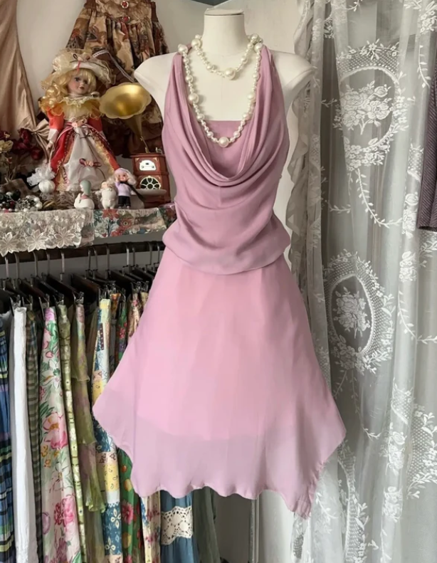 Aimishang Elegant A Line Sleeveless Prom Dress Chic Homecoming Dress Lovely Party Dress Sweetheart Cocktail Dress No With Neck accessories