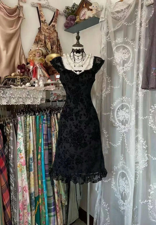 Aimishang Elegant A Line Lace Prom Dress Chic Homecoming Dress Lovely Party Dress Charming Cocktail Dress No With Neck accessories